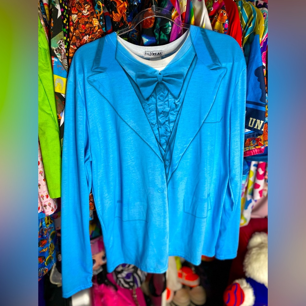 Dumb and dumber faux real tuxedo T-shirt top